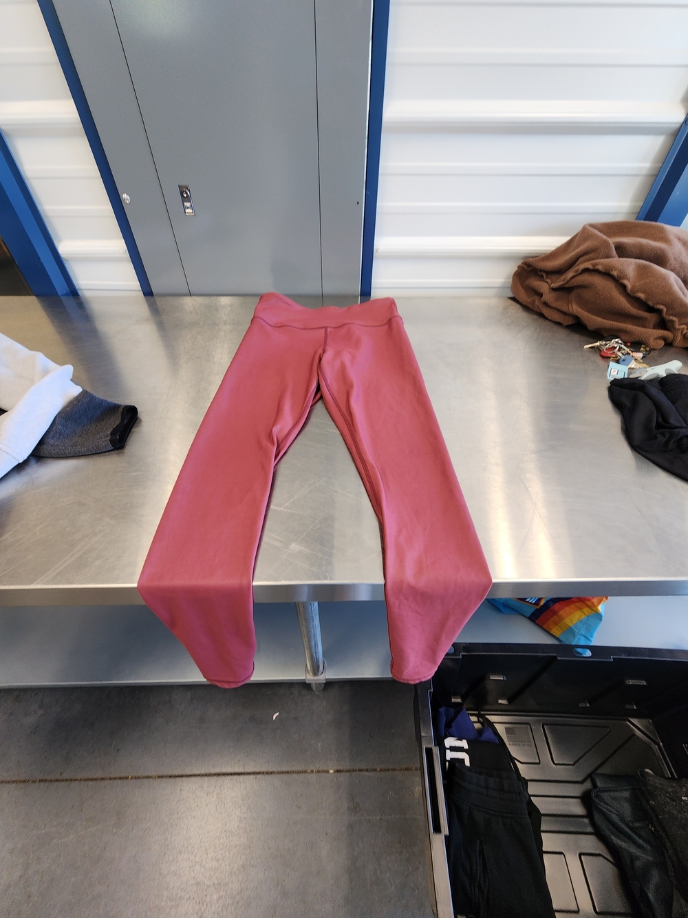 ZYIA Girls' Ponte Leggings in Dusty Rose